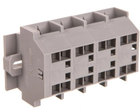Listwa zaciskowa 4-przewodowa 4mm2 4-torowa szara mocowanie śrubowe 262-204 /100szt./