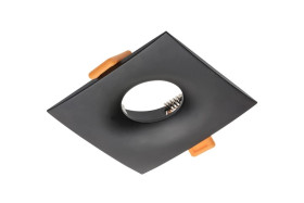 Sufitowa oprawa punktowa AURORA, IP20, kwadratowa, czarna