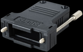165X03319AE D-sub cap for 15-pin D-sub, black, large, straight