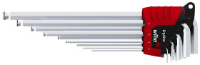 Wiha 43851 sześciokąt Zestaw kluczy trzpieniowych 1.5 mm, 2 mm, 2.5 mm, 3 mm, 4 mm, 5 mm, 6 mm, 8 mm, 10 mm 9 szt.