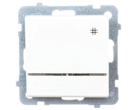 SONATA Łącznik krzyżowy z podświetleniem ecru ŁP-4RS/m/27