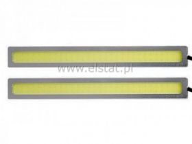 Lampa LED 12V biała 2x4W 140mm srebrna