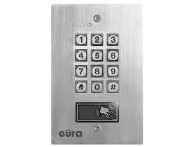 Zamek szyfrowy "EURA" AC-18A1 2 wyjścia karta zbliżeniowa podtynk Wiegand przycisk dzwonka A11A718 EURA-TECH