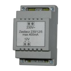 Zasilacz 230V/12V w obudowie na szynę DIN