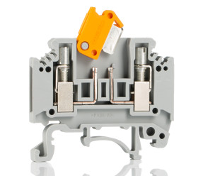 Złączka szynowa z odłącznikiem nożowym Phoenix Contact poziomy: Pojedynczy 24 → 12AWGŚruba MTK-P/P 16A 400 V
