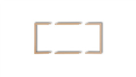Ramka Wypełniająca Podwójna Serii Deco Złoty Metalik 8Drw-2