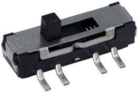 C & K Switches JS207011CQNR Przełącznik suwakowy 6 V 300 mA 2 x wł/wł/wł 1 szt. towar pakowany luzem