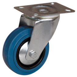 Koło samonastawne średnica kabla 100mm Płyta Guitel Hervieu 150kg wysokość całkowita 127mm