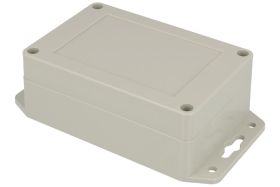 Obudowa; uniwersalna; Z128UJH; ABS; 105mm; 70mm; 40mm; IP65; jasnoszary; kołnierz montażowy; Kradex; RoHS