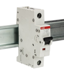 Wyłącznik nadprądowy MCB, Typ B, 1-biegunowy, 25A, 253V, 72V, na szynę DIN, ABB S201M-B25, S200M