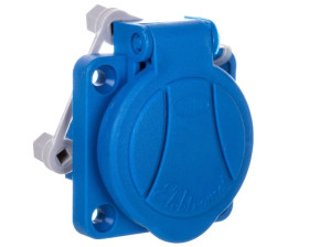 Gniazdo natablicowe niebieskie 16A 230V 2P+Z IP54 GN-16A 921815