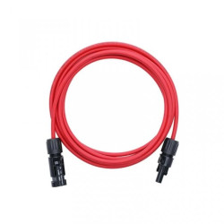 Przedłużka z złączami MC4- kabel solarny Keno 6mm2/czerwony/1m (PRZ-6MM-RED-1M)