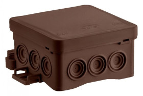 Puszka naścienna 85x40x85mm z dławnicą zintegrowaną samozatrzaskowa bezhalogenowa odporna na UV 35346115