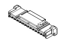 Listwa stykowa PCB 503658 raster: 2 mm 1-rzędowe Molex Płyta W osłonie