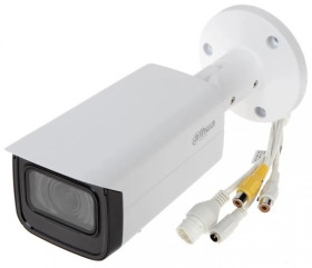 Kamera IP DAHUA, 5Mpix, AI, bullet, dualna, zewn, prom. IR do 60m, ob 2.7-13.5mm, WDR, alarm: 1/1, audio: 1/1, IP67, SDXC, 12 VD