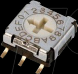 ERD716AM06Z SMD-Drehcodierschalter, 16-pol hexadezimal