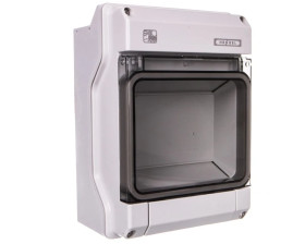 Rozdzielnica natynkowa KV 1x6 modułów IP65 z zaciskami PE/N KV PC 9106 61001102