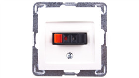 Impresja Gniazdo Głośnikowe Pojedyncze Ecrue Gg-1Y/M/27