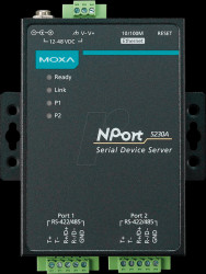 NPORT 5230A 2 port device server, 10/100M Ethernet, RS-422/485