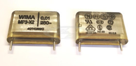 10nF 250VAC 20% R=15mm kondensator papierowy metalizowany MP3-X2 WIMA