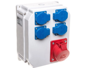 Rozdzielnica stacjonarna ŚWINOUJŚCIE 16A/5P 4GS IP54 /bez zabezpieczeń/ 9014034W