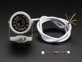 Adafruit Weatherproof TTL Serial JPEG Camera with NTSC Video and IR LEDs