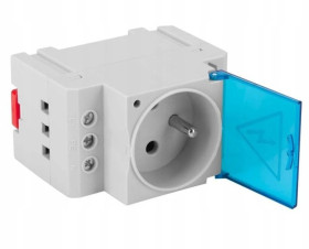 Gniazdo modułowe na szynę DIN TH35 250V 16A (4/M/010104000159)