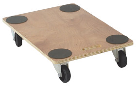 Wózek do skrzynek, składany: Nie, Drewno, obc.: 240kg, szer.: 450mm, dł.: 680mm, wys.: 115mm