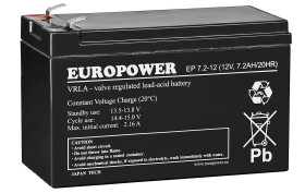 Akumulator 7.2Ah/12V EP7,2-12 F2