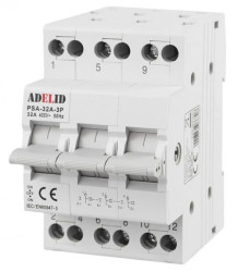 Przełącznik zasilania sieć-agregat 3P 32A 1-0-2 PSA-32A-3P