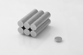 10x2 mm Cylindrical N38 Neodymium Magnet