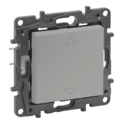 Niloe Step Przycisk sterowania roletami 2-pozycyjny - góra, dół 6 AX aluminium 863343