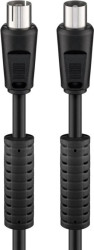Kabel antenowy (80 dB), filtr ferrytowy, podwójne ekranowanie - Długość kabla 2.5 m