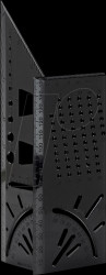 207910 3D mitre angle, plastic, black