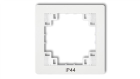 Deco Ramka Pośrednia Do Łączników Sitodruk Ip44 Biała Drph