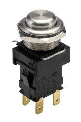 Nasadka przełącznika Chwilowy DPDT średnica wycięcia 19.2mm, montaż panelowy Arcolectric (Bulgin) Ltd