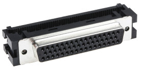 Złącze D-Sub 50-pinowe Żeński Kąt Proste Montaż na kablu raster 2.76mm Złoto na niklu