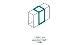 Aks Zielonka Łącznik Prosty Lpro 90 (40/90, 60/90) Biały