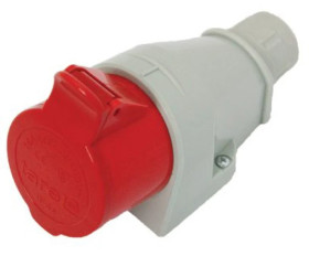 Gniazdo izolacyjne stałe 4P 32A 400V czerwone zaciski gwintowe IP44 126