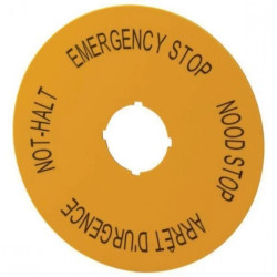 Szyld do przycisków awaryjnych DE, GB, NL, F M22-XAK13 121087