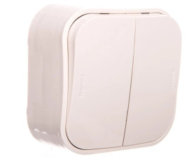 FORIX Łącznik schodowy podwójny 10AX kremowy 782436