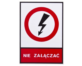 Tabliczka /znak zakazu/ TZZ 74x105S E04TZ-01031120200 /10szt./