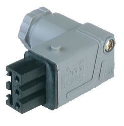 STAKWI 3 gniazdo kablowe 3+PE, kątowe, przyłącze przykręcane max. 1,5mm2, dławik PG11, Hirschmann, 932413106, 932 413-106, STAKW