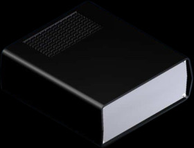 ABS enclosure, (L x W x H) 198 x 178 x 72 mm, black (RAL 9004), AUS 22.9