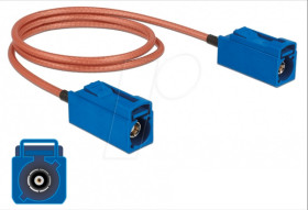 89667 HF cable, FAKRA C socket &gt; FAKRA C socket, 0.5m