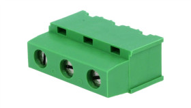 Listwa Zaciskowa Do Druku Kątowe 90 7,5Mm Tory 3 Na Pcb 282844-3