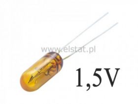 Żarówka 1,5V 50mA miniaturowa żółta