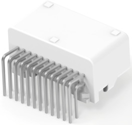 Plug, 24 pole, angled, 2 rows, natural, 1318853-2