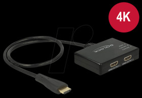 87700 HDMI Splitter 1 x HDMI in &gt; 2 x HDMI out 4K