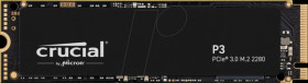 CT1000P3SSD8 Crucial P3 SSD, 1 TB, M.2 NVMe